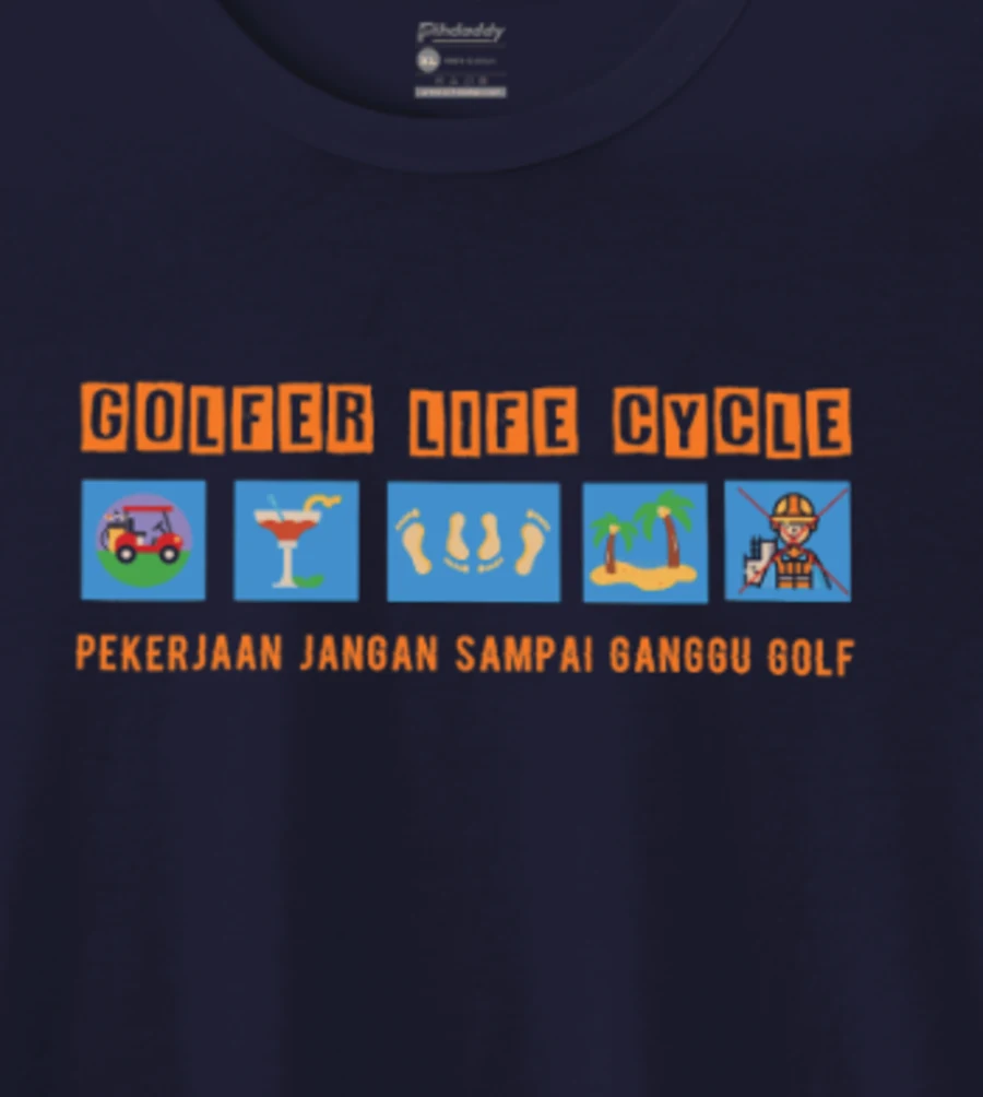PIHDADDY Kaos Pria Wanita Distro Premium Cotton Combed 24'S Golfer Cycle