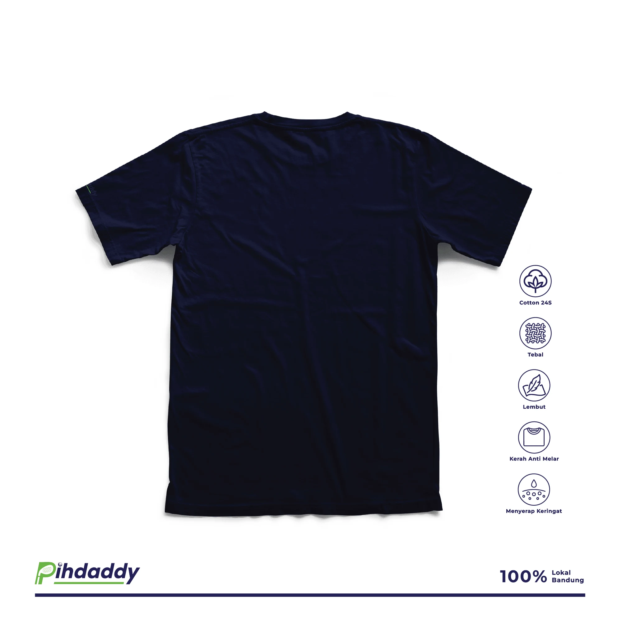 PIHDADDY Kaos Pria Wanita Distro Premium Cotton Combed 24'S Golfer Cycle